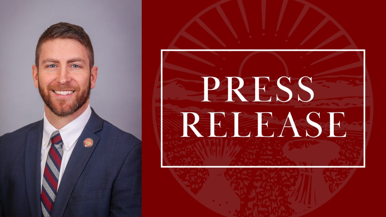 Image that says Press Release and includes a picture of Rep. McClain