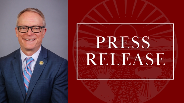 Image that says Press Release and includes a picture of Rep. Newman