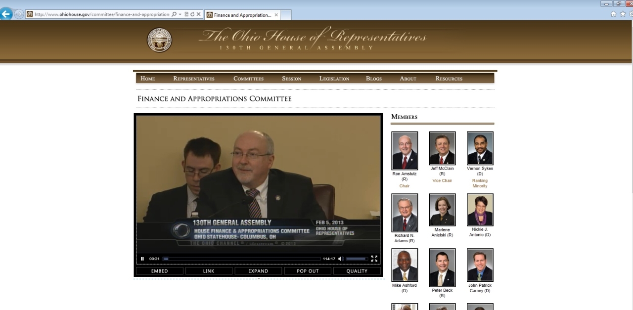Speaker Batchelder Applauds Finance and Appropriations Committee Efficiencies, Live Streaming