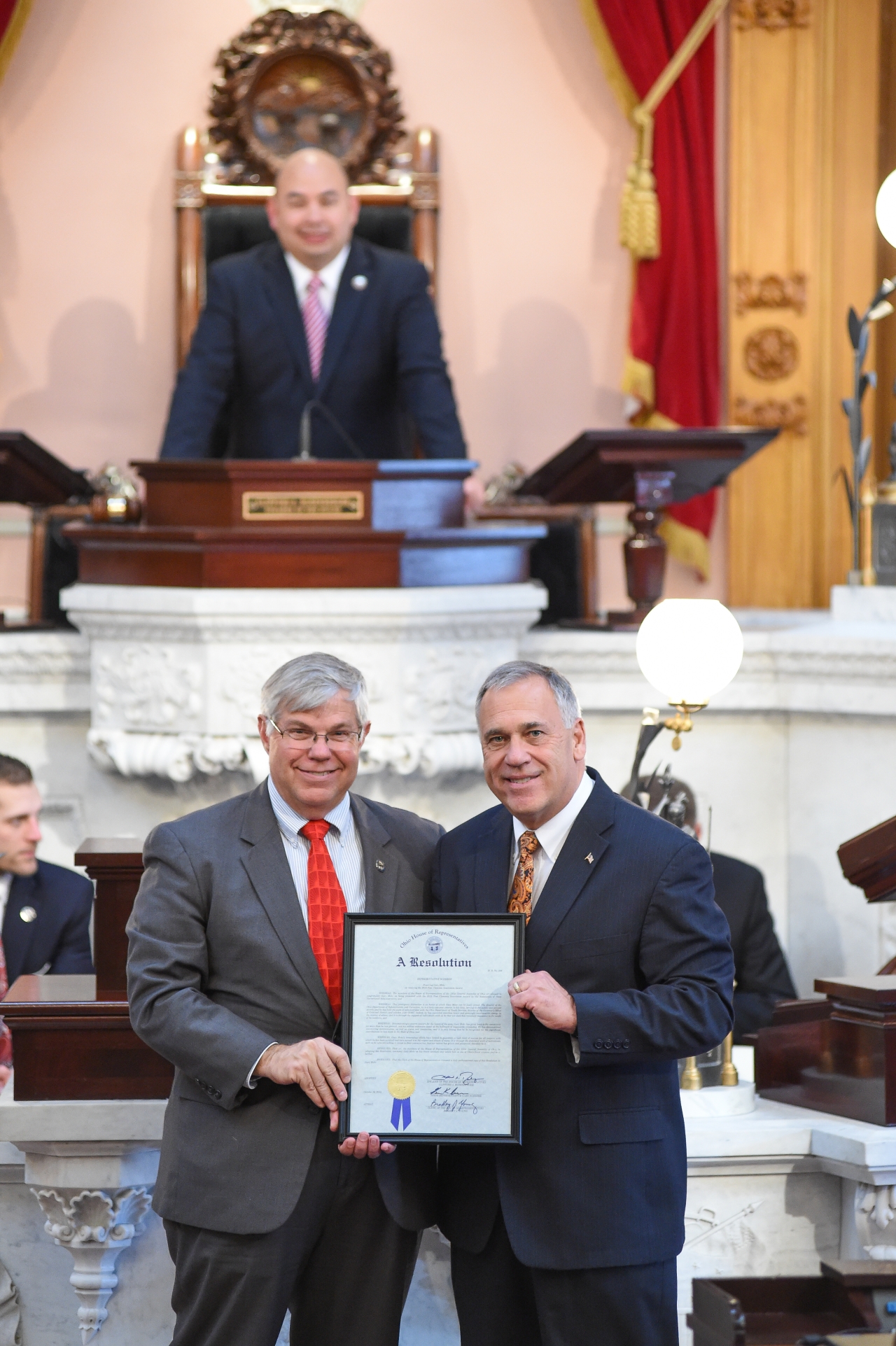 State Rep. Scherer Honors Mohr for Receiving National Corrections Award