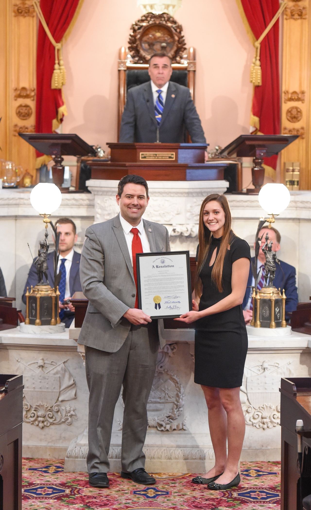 State Representative Rob McColley Honors Brooke Mangas on Winning the 2016 Division III State Women's High Jump