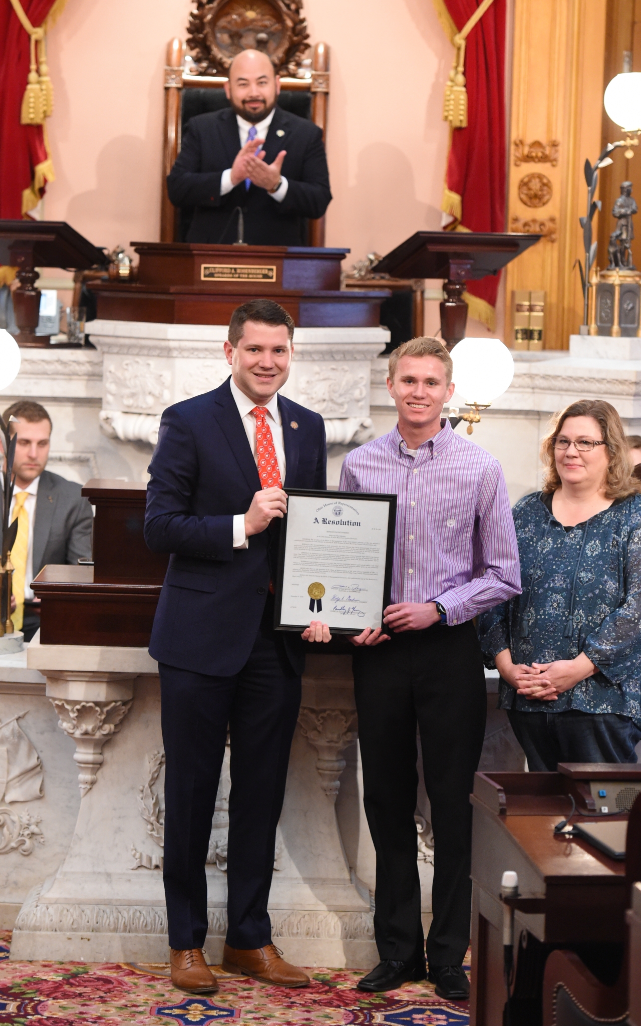 Rep. Goodman Honors Chad Johnson as the 2016 Division III State Boys Cross Country Champion