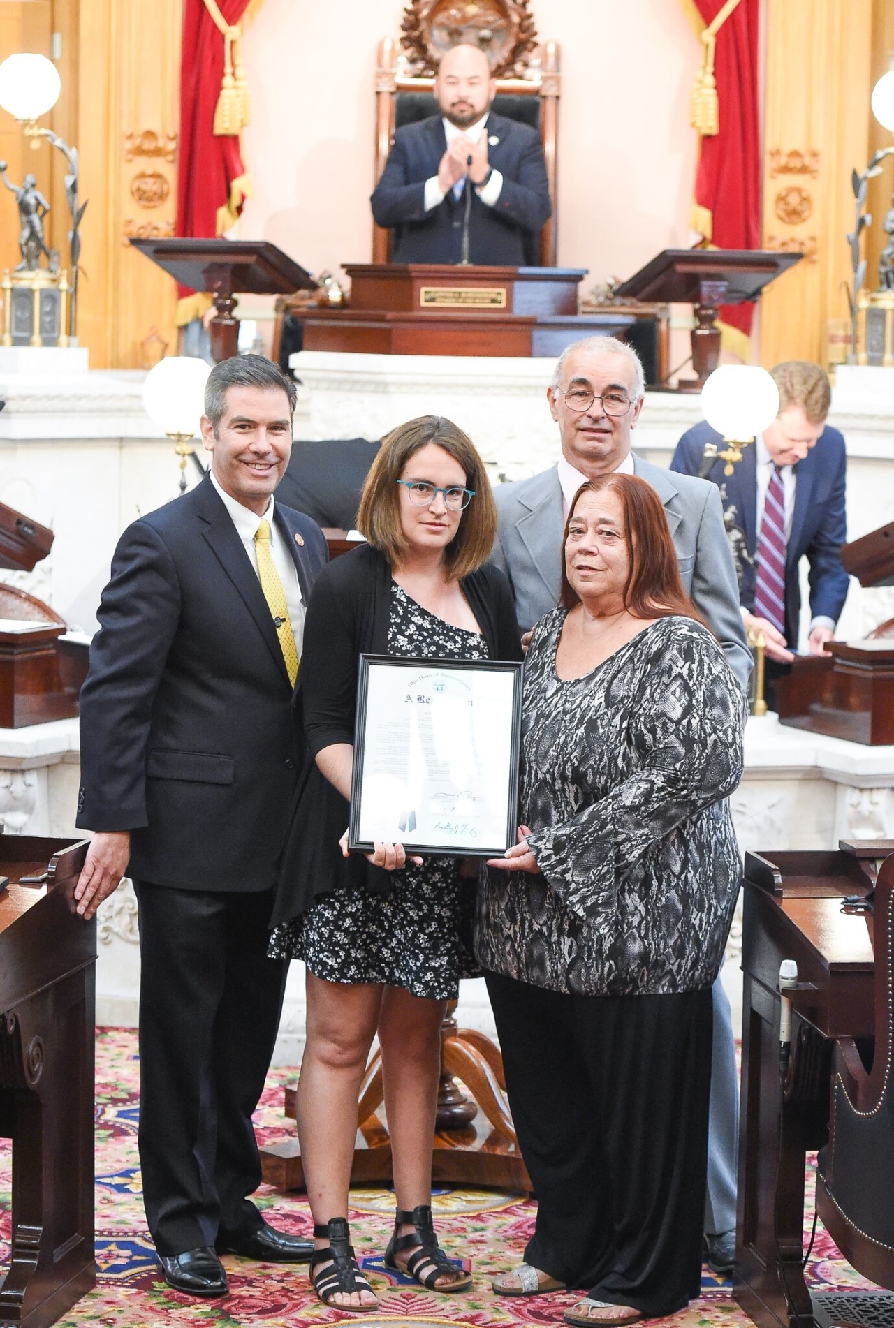 Rep. Riedel Honors Local Cycling Champion