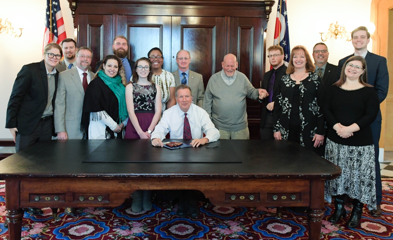 Rep. Anielski Present for Establishment of Ohio Deaf History Month by Governor Kasich